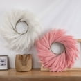 thumbnail image 2 of Artificial Wreath Realistic Looking Vivid Color Eco-friendly Fine Texture Non-Fading Decorative Cloth Simulation Pampas Grass Wreath Hanging Ornament Home Supplies, 2 of 10