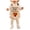 Beige, variant on Faraee Baby Boy Girl My 1st Thanksgiving Outfit Sleeveless Turkey Bubble Romper Overalls Embroidered Waffle Newborn Bodysuit Clothes 0 3 6 9 12 18 Months