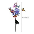 thumbnail image 3 of Stake Solar Lights Butterflies ,Solar Butterfly Landscape Lights,Decorative Solar Stake Lights with Butterflies Waterproof Metal Led Lawn Lamp for Outdoor Yard Lawn Patio Pathway Decoration, 3 of 8