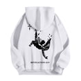 thumbnail image 4 of MHFRRA Sudadera con Capucha y Estampado Gráfico de Moda para Uso Informal y Actividades Al Aire Libre Blanco, 4 of 5