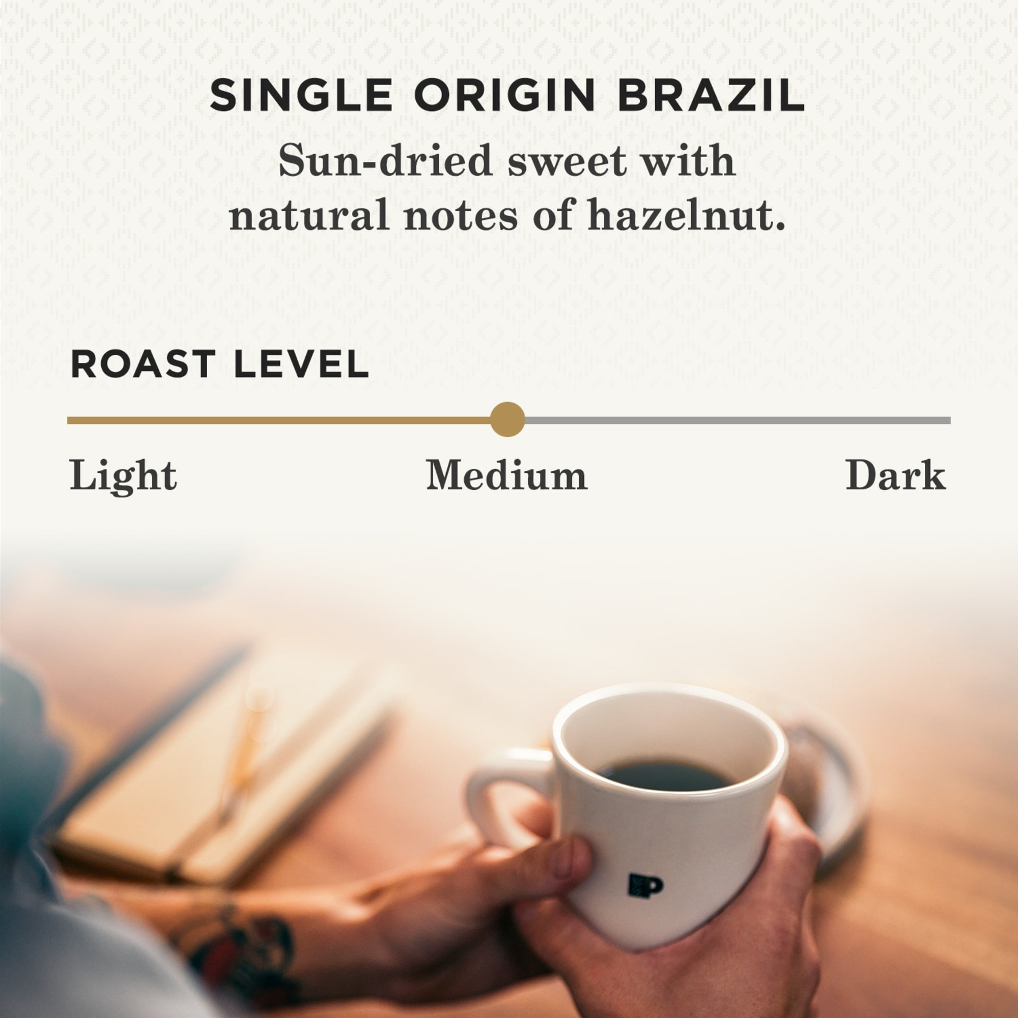Peet's Coffee K-Cup Pods, Single Origin Braizil, Medium Roast (48 Ct) Single Serve Pods Compatible with Keurig Brewers