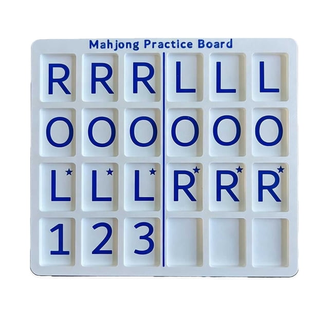 Single Mahjong Practice Board Compatible With Portable Practice Board With 24 Slots For Mahjong Lovers