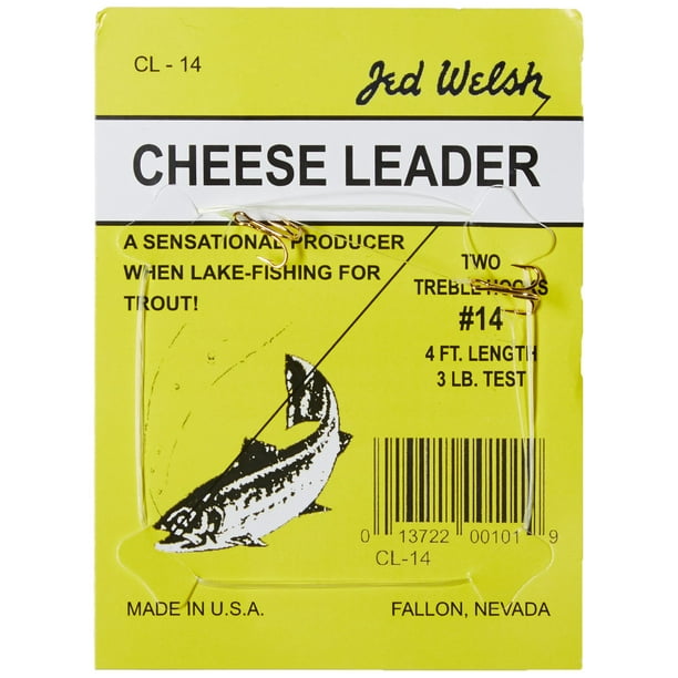 Jed Welsh Cheese Leader Rigs with (2) Packs of 12 and 14 Size Hooks