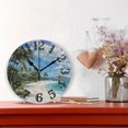 thumbnail image 2 of Paradise Island Wall Clock 10 inch Non-Ticking Easy to Read Decorative Clocks for Home Bedroom Living Room, 2 of 8