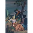 thumbnail image 3 of Alfred Hagel 17x24 Black Modern Framed Museum Art Print Titled - Siesta, 3 of 5