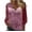 Pink, variant on Wenyuyu Sequin Tops for Women Velvet Long Sleeve Blouses Holiday Party Tops Sparkle Dressy Shirts V Neck Loose Fit Tee Shirts Pink M