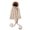 Beige, variant on Herrnalise Winter Warm Pure Color Ladies Braid Ball Pullover Knit Hat