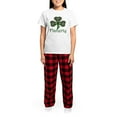 thumbnail image 4 of CafePress - Flaherty Shamrock Women's Light Pajamas - Women's Short Sleeve Print T-Shirt and Pants Light Cotton Pajama Set, 4 of 7