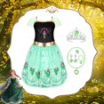 thumbnail image 2 of Ropa de vestir de princesa HAMSILY para niñas de 3 a 6 años con accesorios, 2 of 8