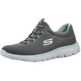 thumbnail image 1 of Zapatilla Skechers Summits para mujer, color gris/aguamarina, talla 7.5 EE. UU., 1 of 7