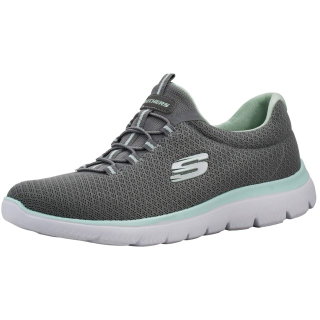 Zapatilla Skechers Summits para mujer, color gris/aguamarina, talla 7.5 EE. UU.