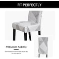 thumbnail image 6 of Printed Stretchable Parson Chair Covers for Dining Room Set of 4,Pattern Stretch Dining Chair Slipcover Washable Removable for Kitchen,Hotel,Restaurant,Ceremony Universal Size(4PCS,Geometric), 6 of 6