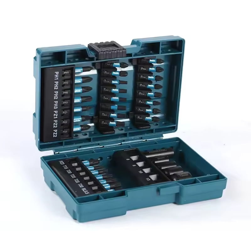 Makita E-06638 Impact Driver Bit and Socket Set 35PCS Hex Shaft Hexagon Screwdriver Head Sleeve Set Tool Accessories