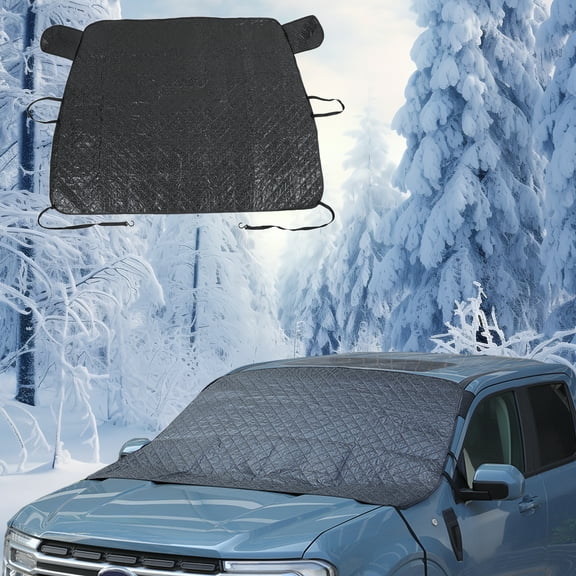 Car sunshade and snow shield for Ford Maverick  2022-2024（Small pickup trucks），Foldable Reflective Sun Visor, Snow Blocker