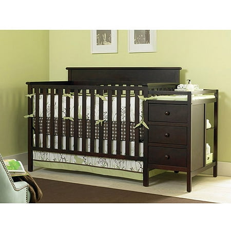 Graco - Lauren 4-in-1 Crib n' Changer, Espresso