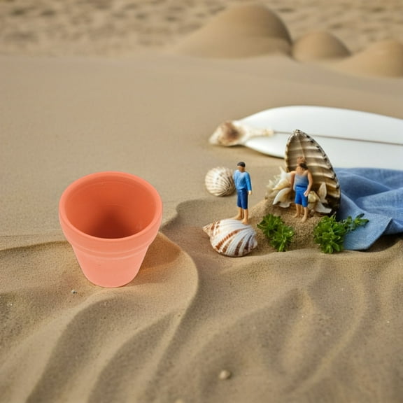 MLINS 10Pcs 3.5x3.5cm Small Mini Terracotta Pot Clay Ceramic Pottery Planter Cactus Flower Pots Succulent Nursery Pots Great for Plants Crafts Wedding Favor