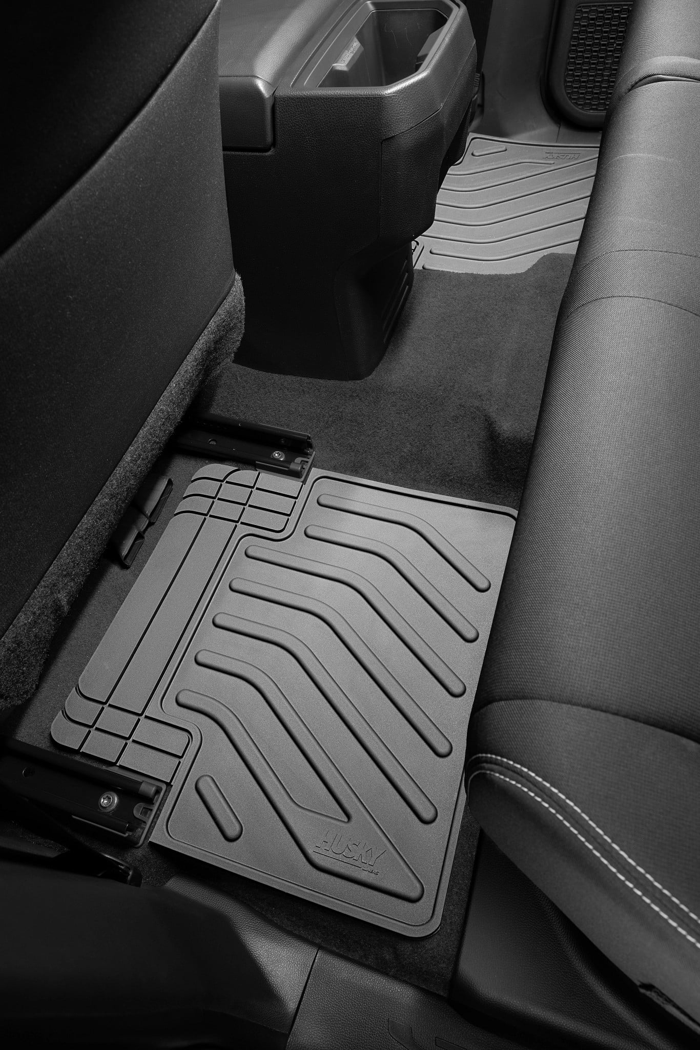 Husky Liners Uni-Fit Universal Automotive Floor Mats for Cars, Trucks, Vans, SUVs - All Weather Protection, Black, Set of 4