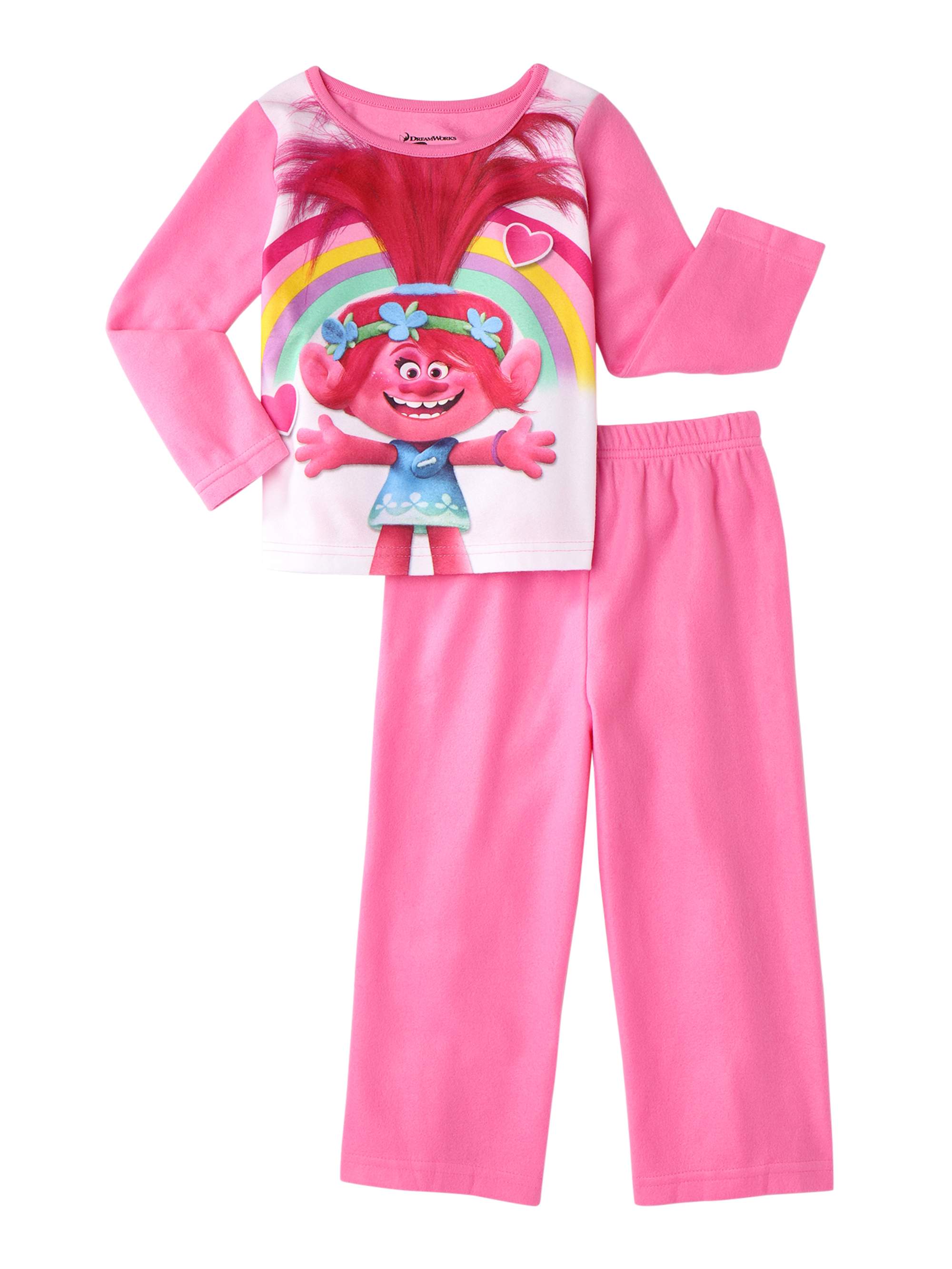 2-Piece Long Sleeve Pajama Set Trolls Movie DreamWorks Girls Pajamas