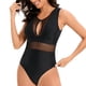 thumbnail image 1 of Trajes de baño de una pieza para mujer, bikinis sin espalda con tirantes de moda de talla grande y color sólido para mujer, traje de baño para mujer, 1 of 6