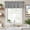 Grey, variant on Wavy Lines Farmhouse Short Window Curtain Valances, Abstract Minimalist Pattern Gray Rod Pocket Kitchen Valances for Living Room Bedroom Bathroom Cafe 54" x 18"