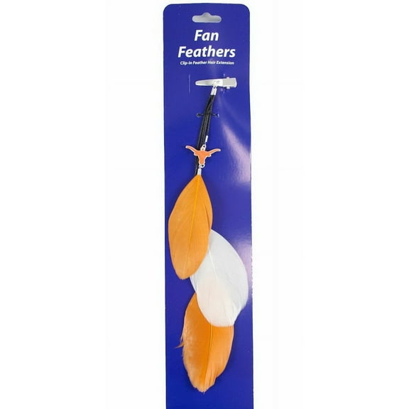 Texas Longhorns Team Color Feather Hair Clip CO