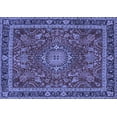 thumbnail image 1 of Ahgly Company Indoor Rectangle Medallion Blue Traditional Area Rugs, 3' x 5', 1 of 4