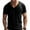 Black, variant on Muscle Men’s V Neck Shirts Casual Short Sleeve Gym Athletic T Shirt Fashion Tee Top Workout Bodybuilding Shirts Army Green S