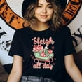 thumbnail image 3 of Sleigh All Day Graphic T-Shirt | Unisex Casual Holiday Style Tee, Ash, Size L, 3 of 6