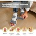 thumbnail image 3 of FitVille Men's Wide Arch Support Slipper Open Toe Sandals for Men Summer Diabetic Shoes for Men, 3 of 6