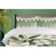 thumbnail image 2 of Ambesonne Sage Duvet Cover Set, Vintage Ikat Flower Pattern, Calking, Laurel Green Slate Brown, 2 of 4