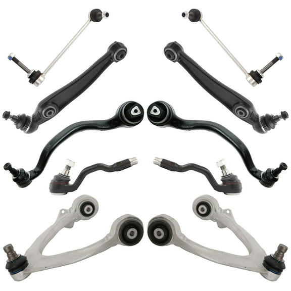 TRQ Steering Suspension Kit Control Arms Ball Joints Sway Links Tie Rods 10pc PSA64984