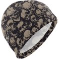 thumbnail image 1 of FYBTO Swimming Cap Skull Grunge Unisex Adult FYBTO Polyester, 1 of 4