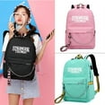 thumbnail image 3 of USB Backpack School Book Bags Fans Travel Bags Laptop Chain Headphone, 3 of 3
