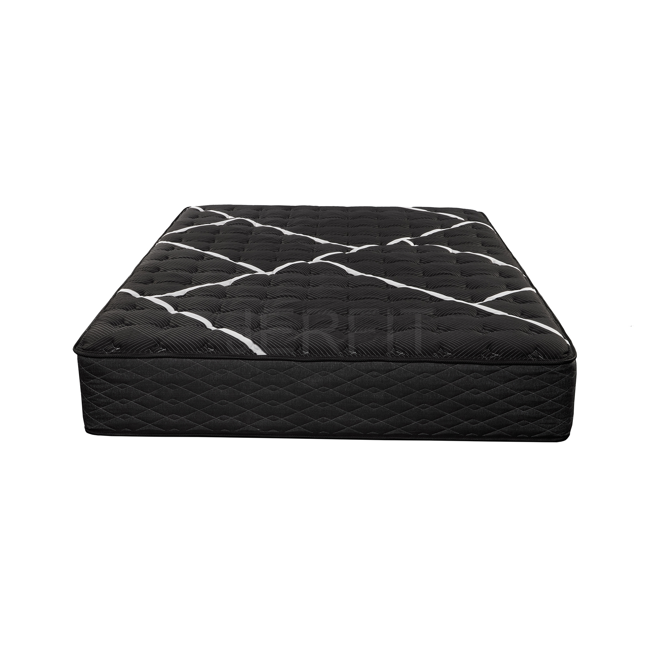 JERFIT California King Hybrid Mattress, Firm Support with Cooling Gel Memory Foam, Individually Wrapped Coils, Motion Isolation, Edge Support, BlackWhite Bed
