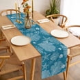 thumbnail image 3 of Table Runner 72 Inches Long for Kitchen Dining, Blue Coastal Dresser Scarf Farmhouse, Dining Table Decorations for Wedding/Parties, Starfish Coral Summer Beach Ocean 16 x 72 In, 3 of 8