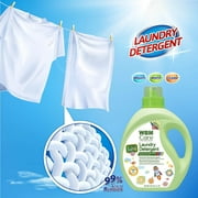 WBM Baby Liquid Laundry Detergent, Total 100 Loads, Unscented 3x Concentrated Detergent,34 fl oz/Each, 2 PK