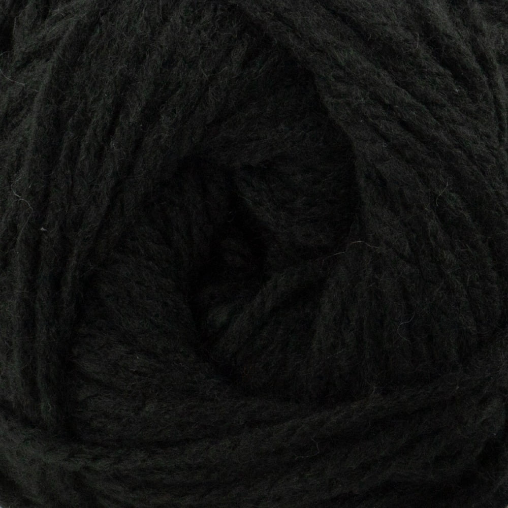 Craft County Medium 4 Acrylic Yarn – 200 Yards of Super Vibrant Yarn for Blankets, Scarves, Hats, & More! (Black Licorice, 3 Pack)