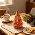 thumbnail image 2 of Vibrant Sports Ball Christmas Tree Decor, Mini Rugby Shaped Xmas Tree with Colorful String Lights Figurine Decoration, Cute Holiday Decor for Dad Sports Lovers Home Office Man Cave Party Tabletop, 2 of 6