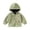 Green, variant on Toddler Boy's Cute Jackets Hooded Zip Up Solid Color Fleece For Winter With Soft Windproof Coat Kids Outerwear Size 3-4T