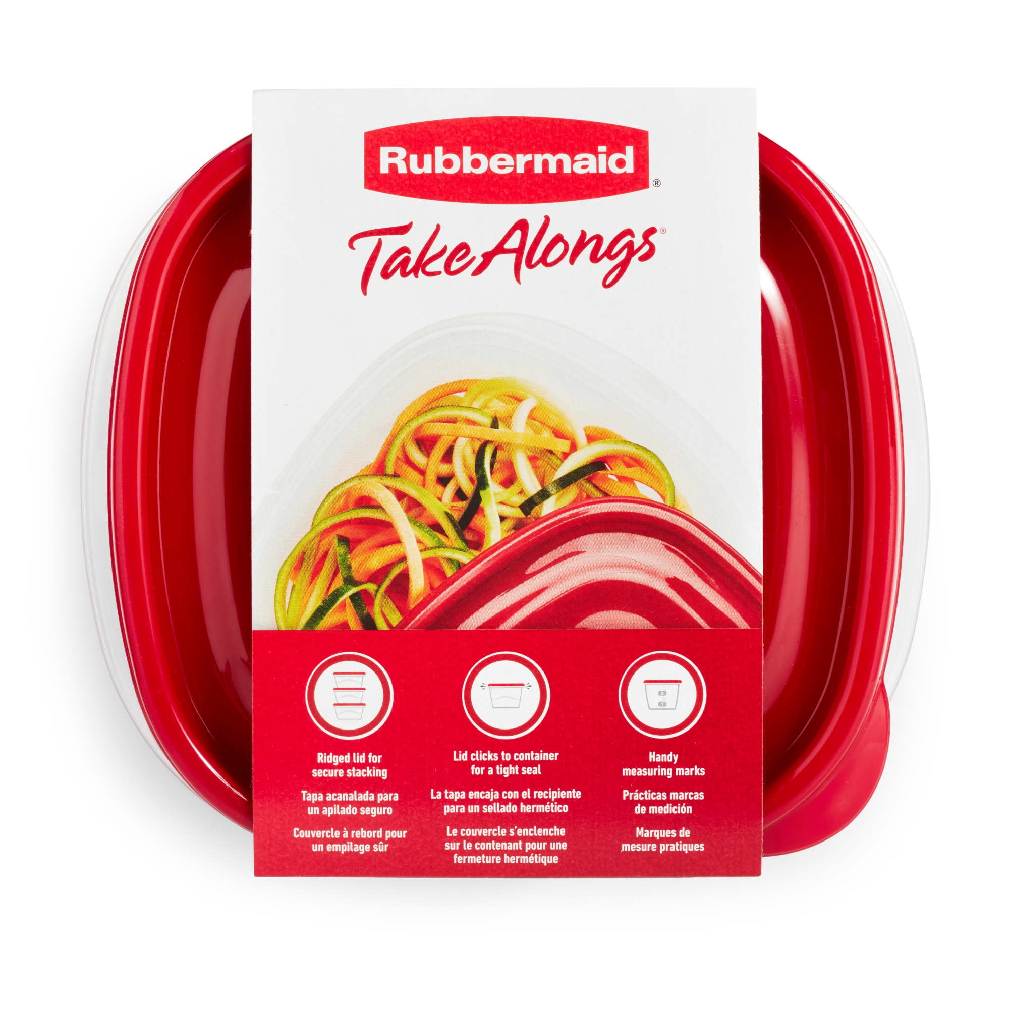 (2 pack) Rubbermaid TakeAlongs Food Storage Containers (Set of 2) 7 Cups Squares