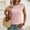 Pink, variant on Summer Tank Tops for Women 2026 Summer Solid Color Crew Neck T Shirts Casual Loose Fit Sleeveless Standard Straps Summer Tops