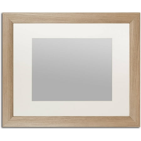 - Trademark Fine Art Heavy-Duty 16x20 Birch Wood Picture Frame with 11x14 White Mat