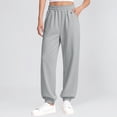 thumbnail image 2 of XXWXYD Girls Wide Leg Athletic Pants Lightweight Harem Pants Summer Elastic High Waist Loose Sports Jogger Sweat Pants Summer Lightweight Trousers, 2 of 9