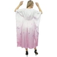 thumbnail image 5 of Bimba Women's Floral Printed Satin Long Kaftan Caftan Kimono Maxi Coverup-4, 5 of 9