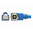 thumbnail image 3 of Eaton Tripp Lite Series M12 X-Code Cat6a 10G F/UTP CMR-LP Shielded Ethernet Cable (Right-Angle M12 M/RJ45 M), IP68, PoE, Blue, 5 m (16.4 ft.) - Network cable - TAA Compliant - 8 pin M12-X (M) right-angled to RJ-45 (M) - 16.4 ft - foiled unshielded twisted pair (F/UTP) - CAT 6a - IEEE 802.3bt - snagless - blue, 3 of 5