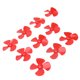 thumbnail image 3 of M Buder 10 Piezas 80mm Hélice 4 Palas Plástico Modelo DIY Accesorios Juguete RC Agujero 2mm Color Rojo, 3 of 9