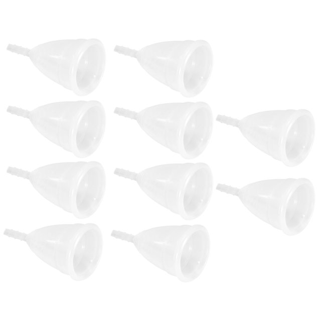 Copa menstrual femenina, 10 piezas de silicona reutilizable Copa menstrual femenina Copa de higiene femenina Confiabilidad excepcional