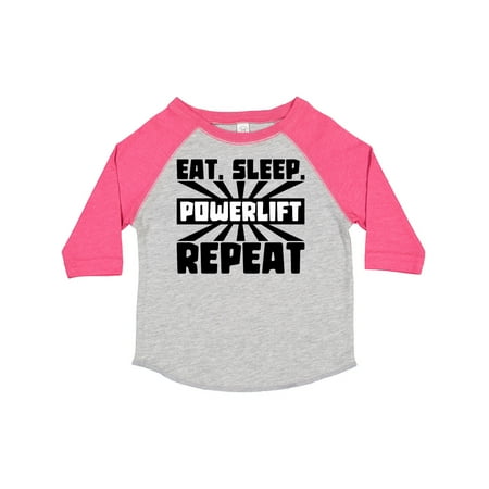 

Inktastic Eat Sleep Power Lift Repeat Gift Toddler Boy or Toddler Girl T-Shirt