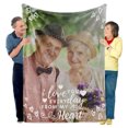 thumbnail image 3 of Personalized Grandma Grandpa Photo Blanket, 3 of 7