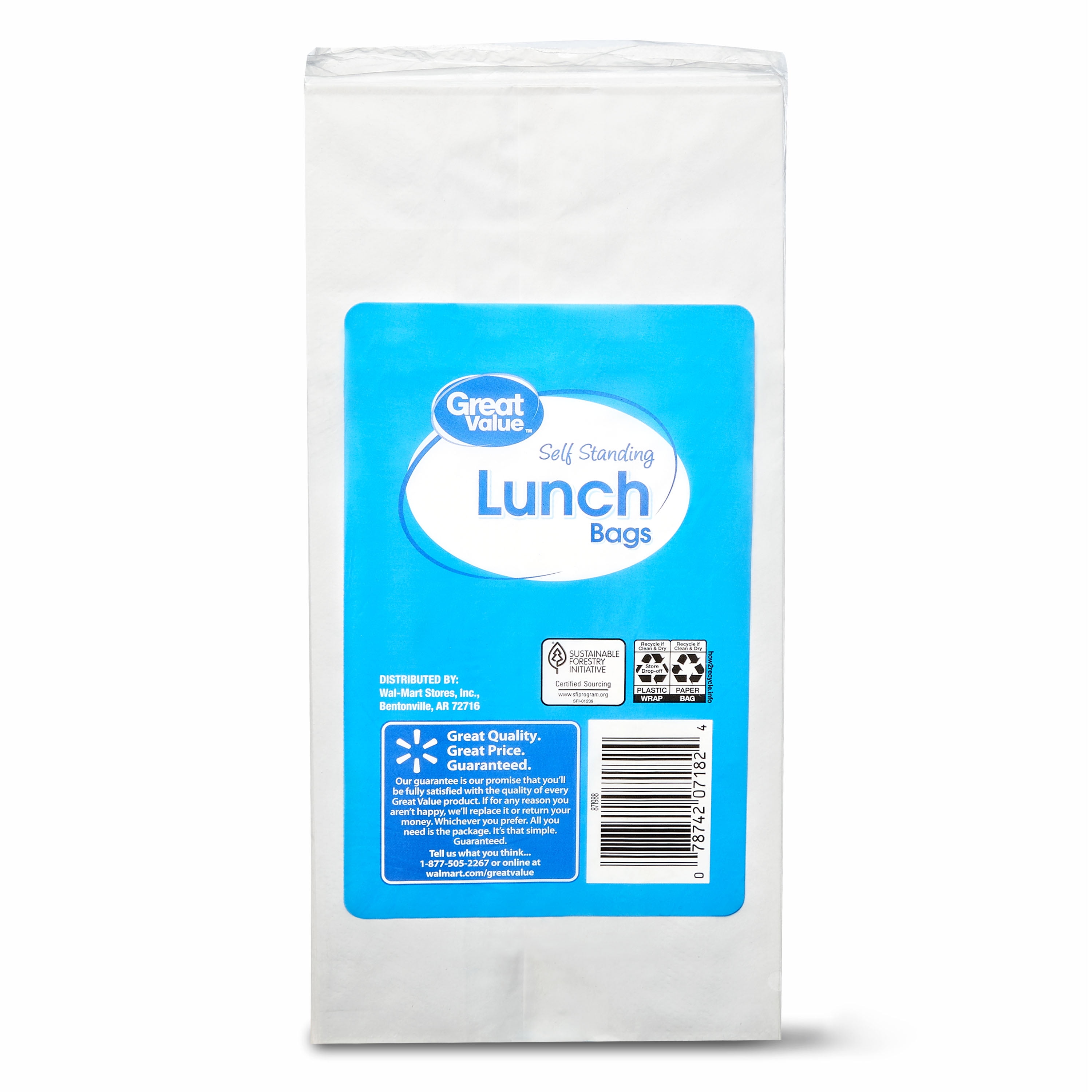 paper lunch bags walmart